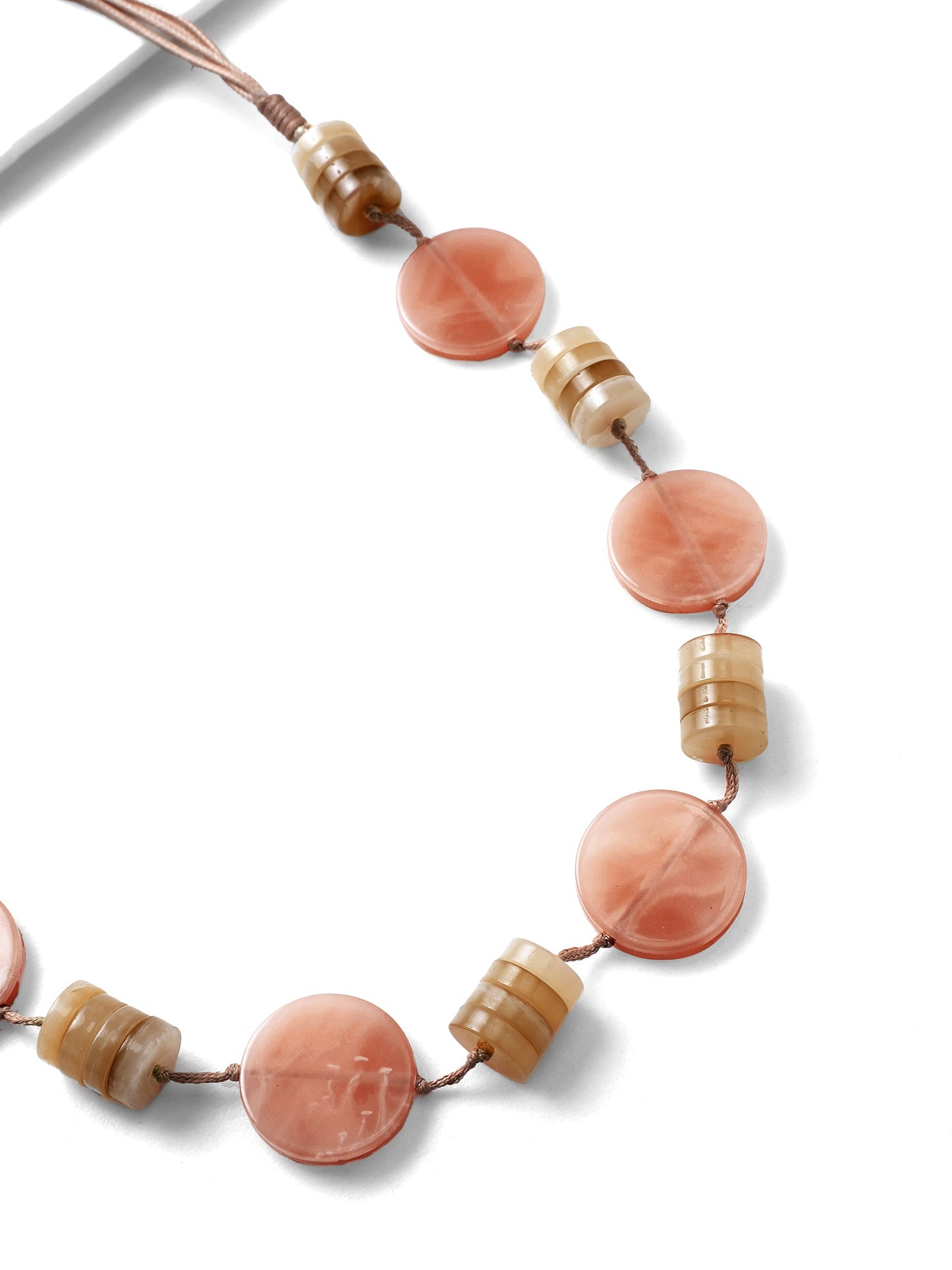 Vacation Natural Stone Weaved Necklace