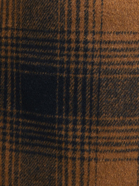 Tartan Print Pocket Zipper Skirt