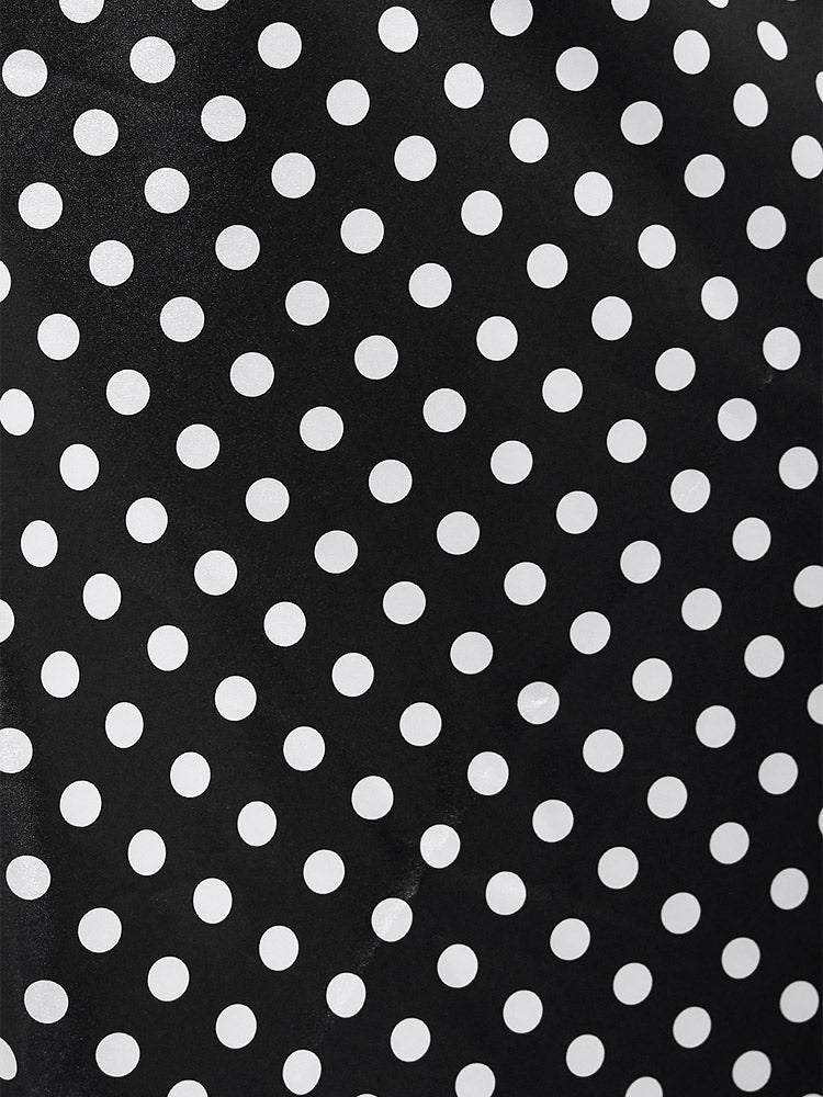 Polka Dot Cowl Collar Cami Midi Dress