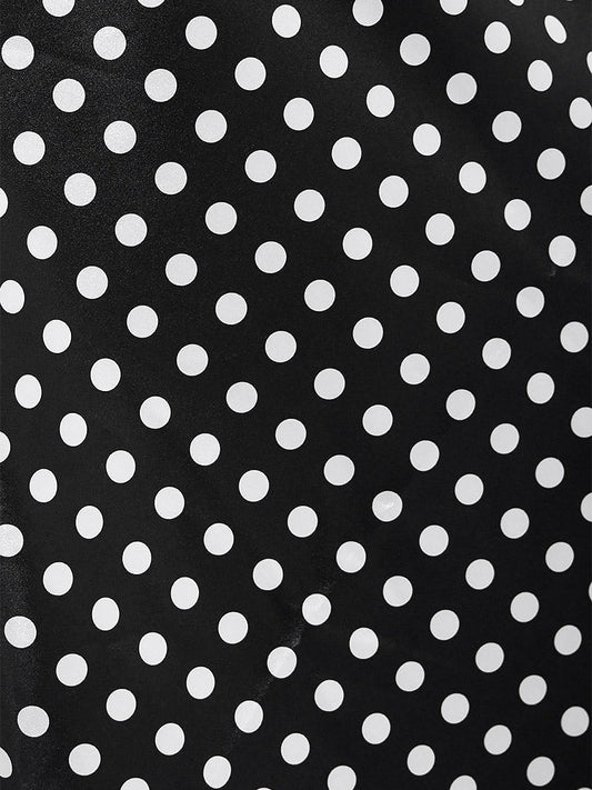 Polka Dot Cowl Collar Cami Midi Dress