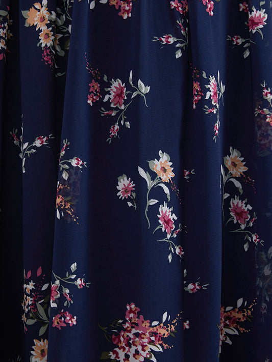 Chiffon Shirred Back Cami Floral Dress