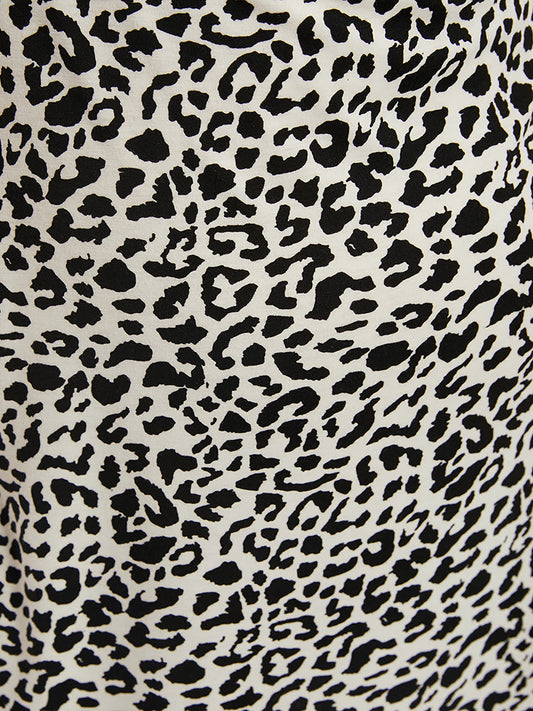 Leopard  Lace Patchwork Sleep Dress