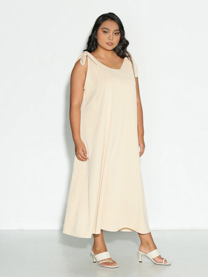 Bowknot Shoulder Dress