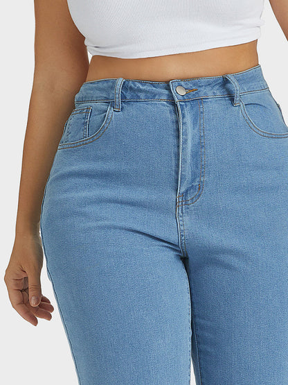 Basic High Waist Pocket Jeans