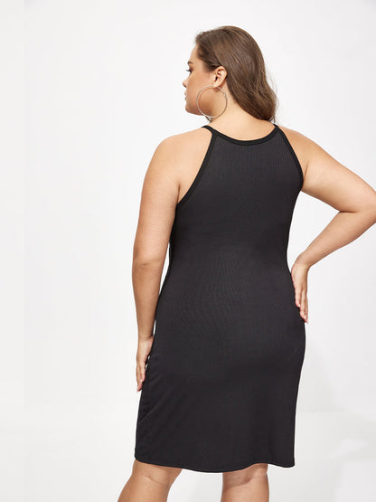 Bodycon Stretch Solid Dress