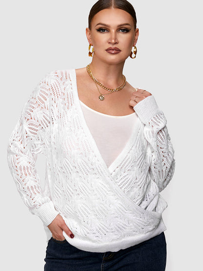 Solid Color Cut Out Sweater