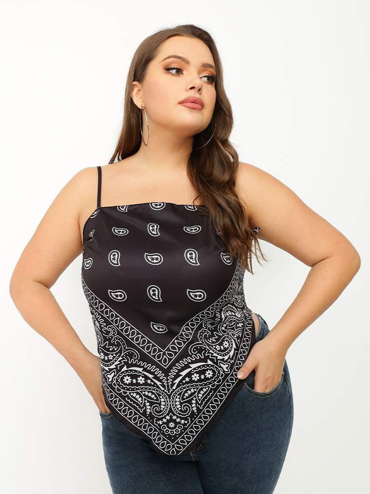 Paisley Print Bandana Tube Top