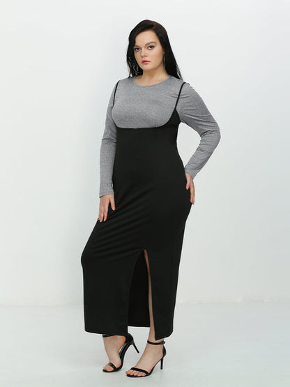 Solid Color Round Neck Basic T-shirt