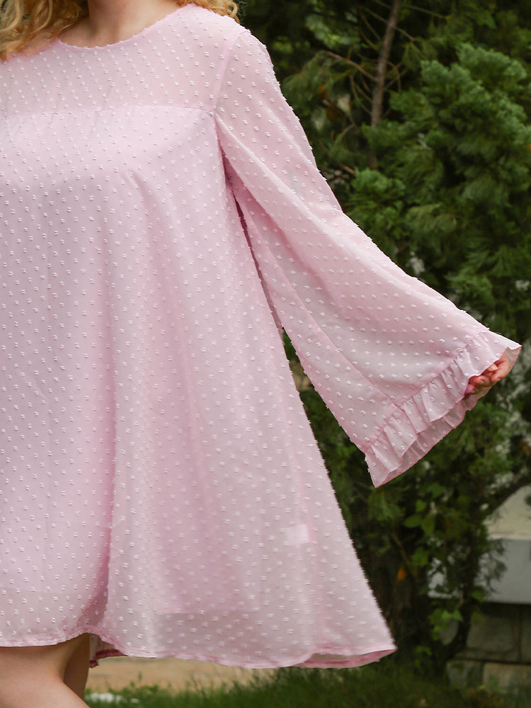 Loose Flared Sleeve Dress