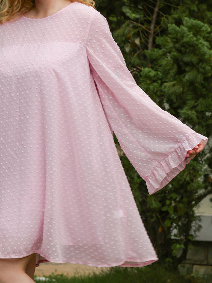 Loose Flared Sleeve Dress
