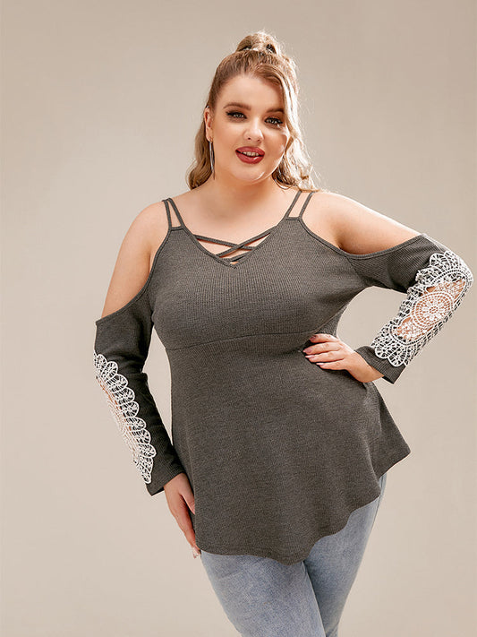 Cut Out Off Shoulder T-Shirt