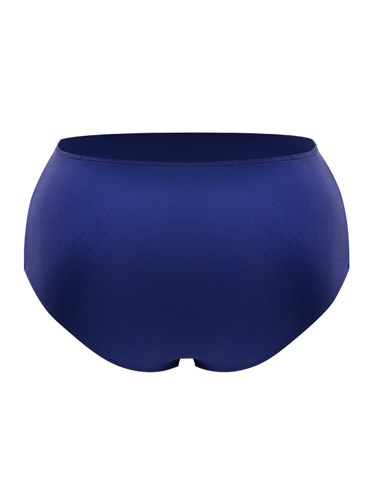 Plain Ruched Front Bikini Bottom