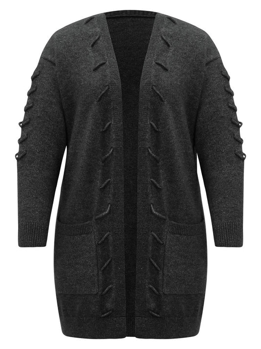 Supersoft Essentials Textured Heather Pocket Cardigan