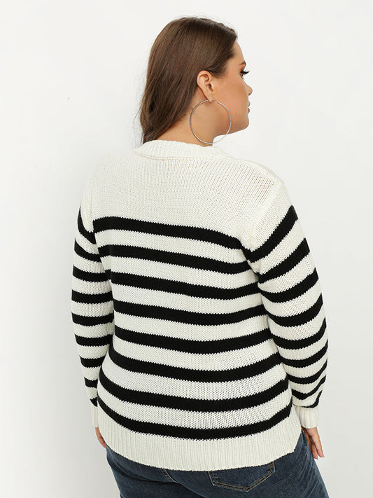 Black And White Striped Sweater