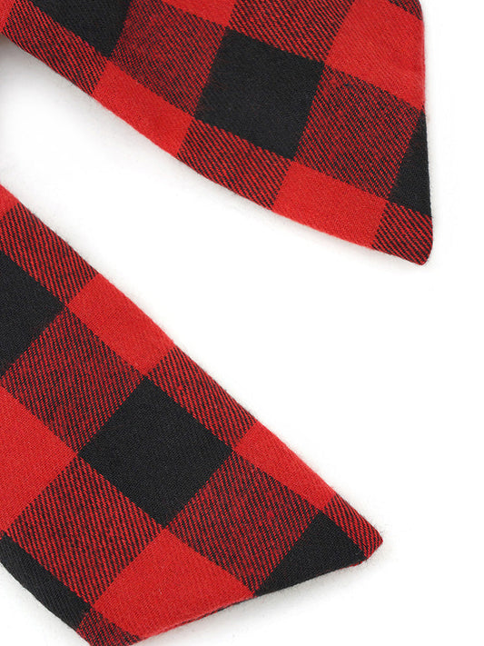 Christmas Plaid Print Elastic Hair Accessorie