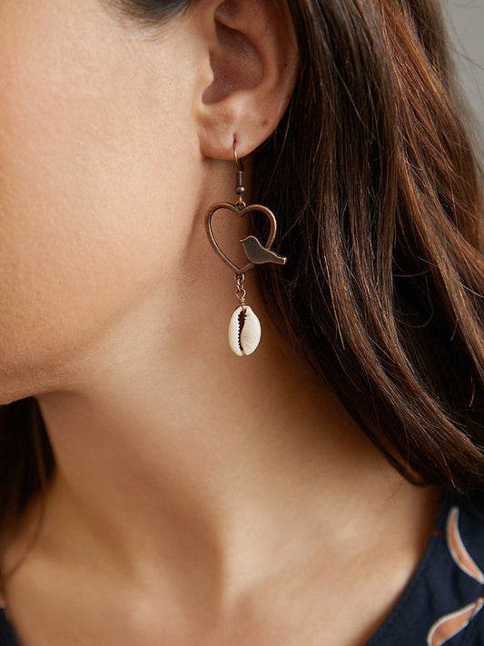 Natural Shell Drop Earrings Set