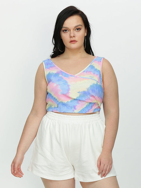 Tie Dye Knit Tank Tops