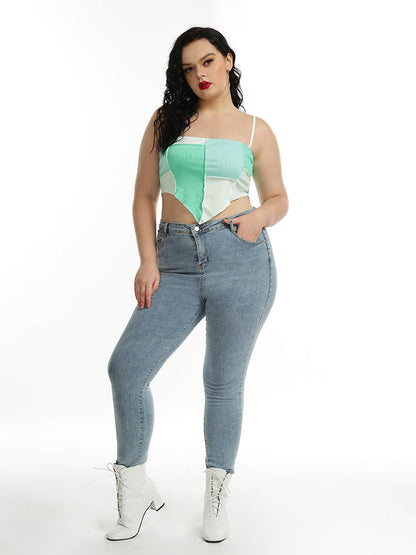 Patchwork Bandana Tube Top