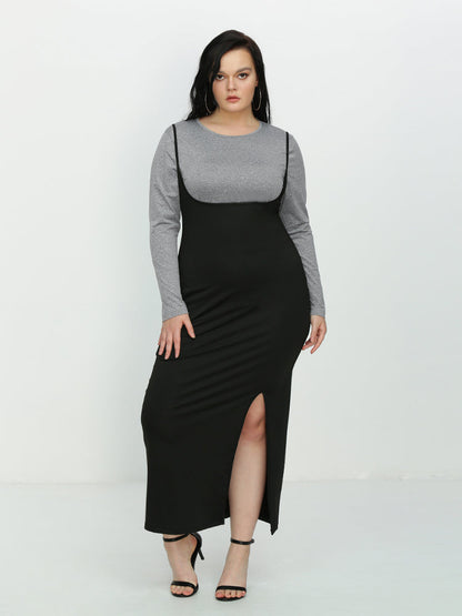 Solid Color Round Neck Basic T-shirt