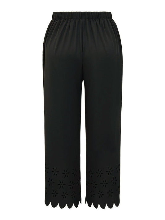 Plain Pocket Laser Cut Pants