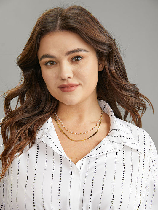 Charm Pearl Decor Layered Necklace