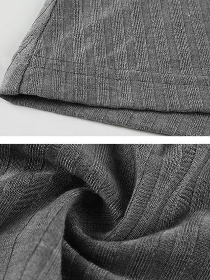 Basic Square Collar Knit T-shirts