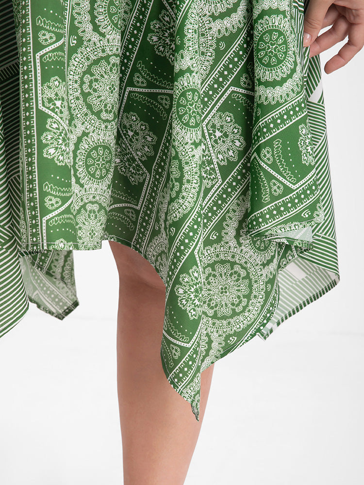 Bandana Print Hanky Hem Skirts