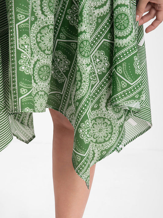 Bandana Print Hanky Hem Skirts