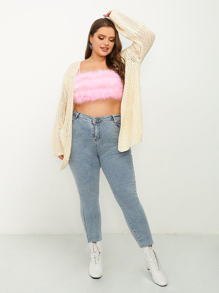 Fluffy Sexy Cami Crop Top