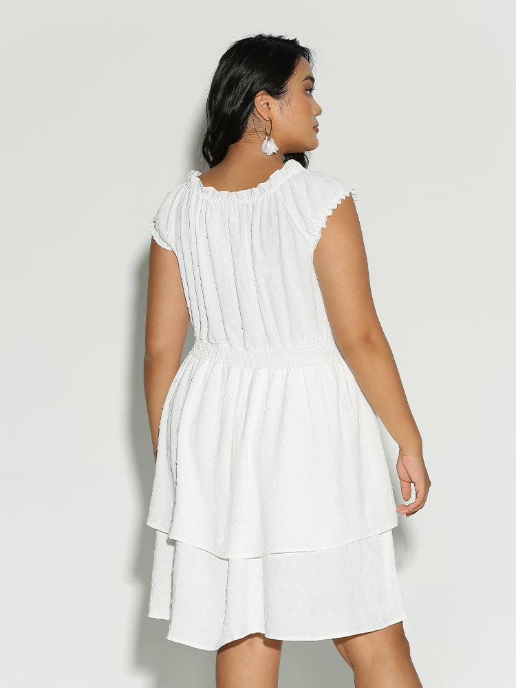 Ruffle Frill Trim Dress