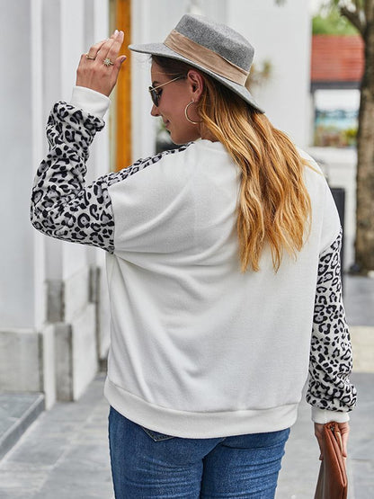 Casual Leopard Patchwork T-shirt