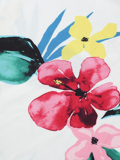 Tropical Knot Sleeve Top