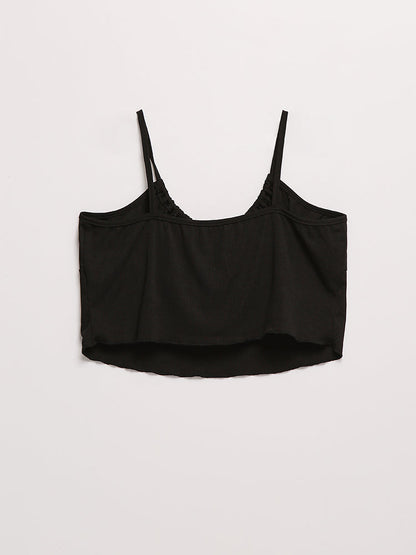 Keyhole Knotted Backless Top