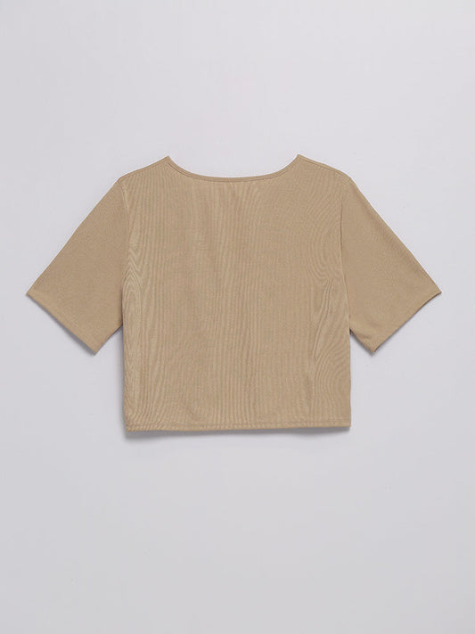 Notch V-Neck T-Shirt