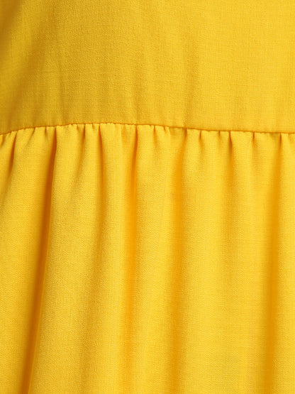 Ruffle Hem Backless Cami Dress