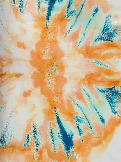 Tie Dye Cowl Neck Dress