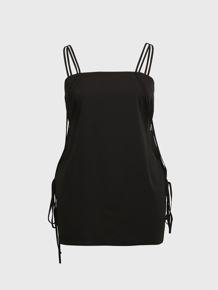 Sides Knotted Backless Dress