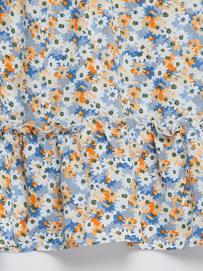 Ditsy Floral Frill Trim Top