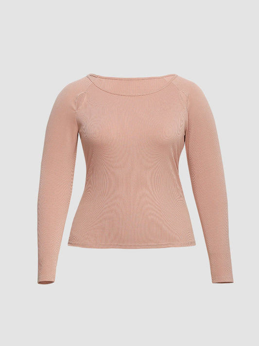 Cut Out Long Sleeve T-Shirt