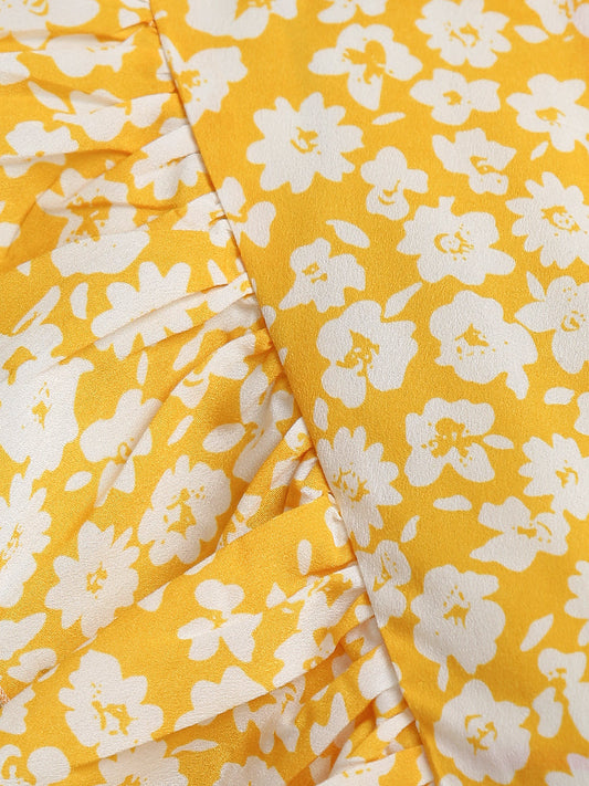 Frill Sleeve Bowknot Blouse