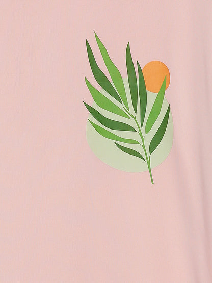 Leaf Round Neck T-Shirt