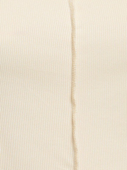 Stitch Wave Trim Sleeve Top