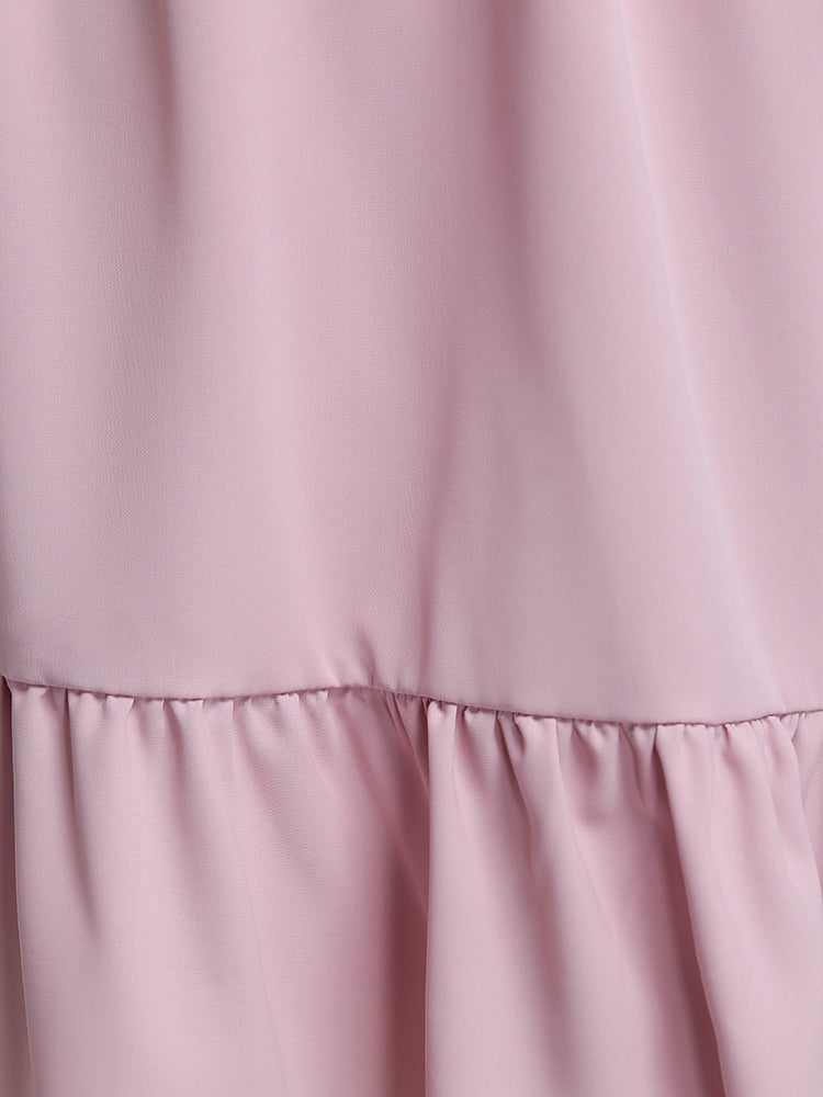 Tiered Puff Sleeve Dress