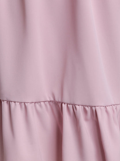 Tiered Puff Sleeve Dress