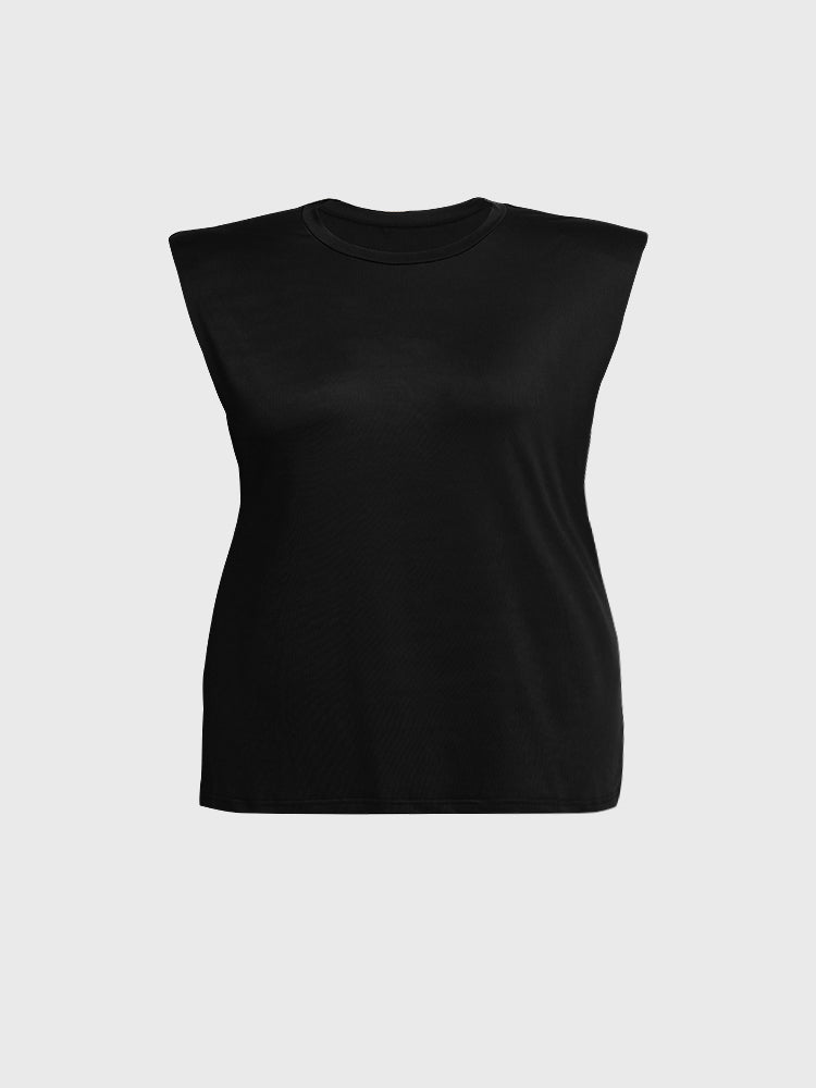 Cap Sleeve Round Neck T-Shirt