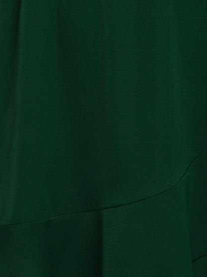 Ruffles Lantern Sleeve Dress