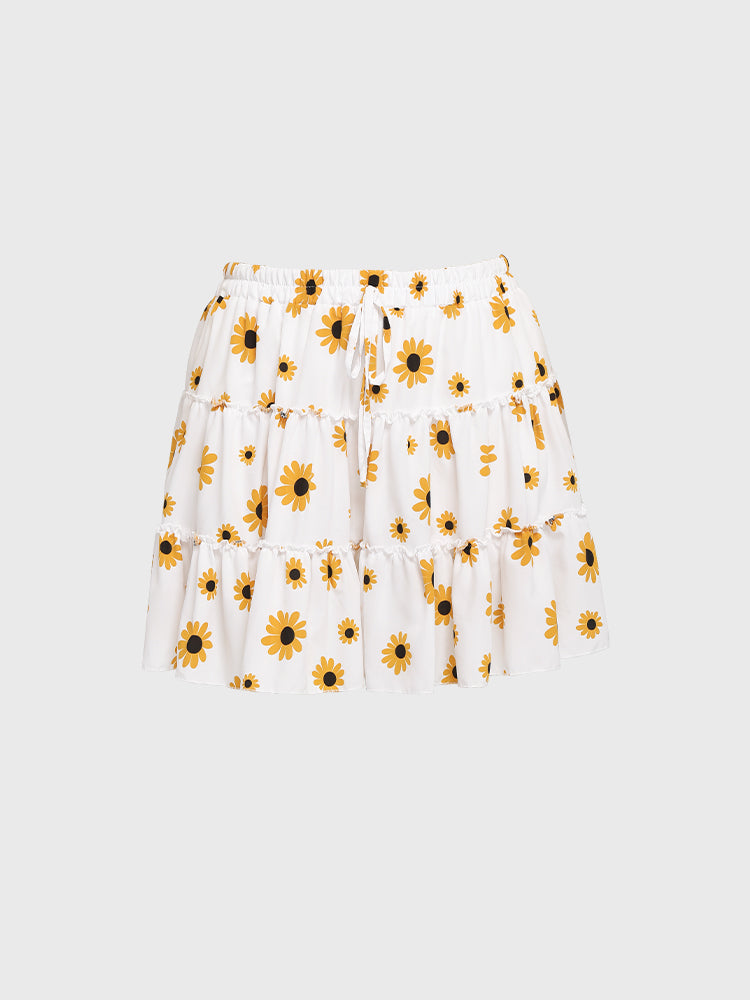 Daisy Ruffle Hem Skirt