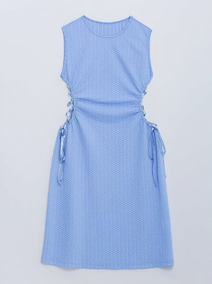 Cut Out Cross Knotted Sides Dress