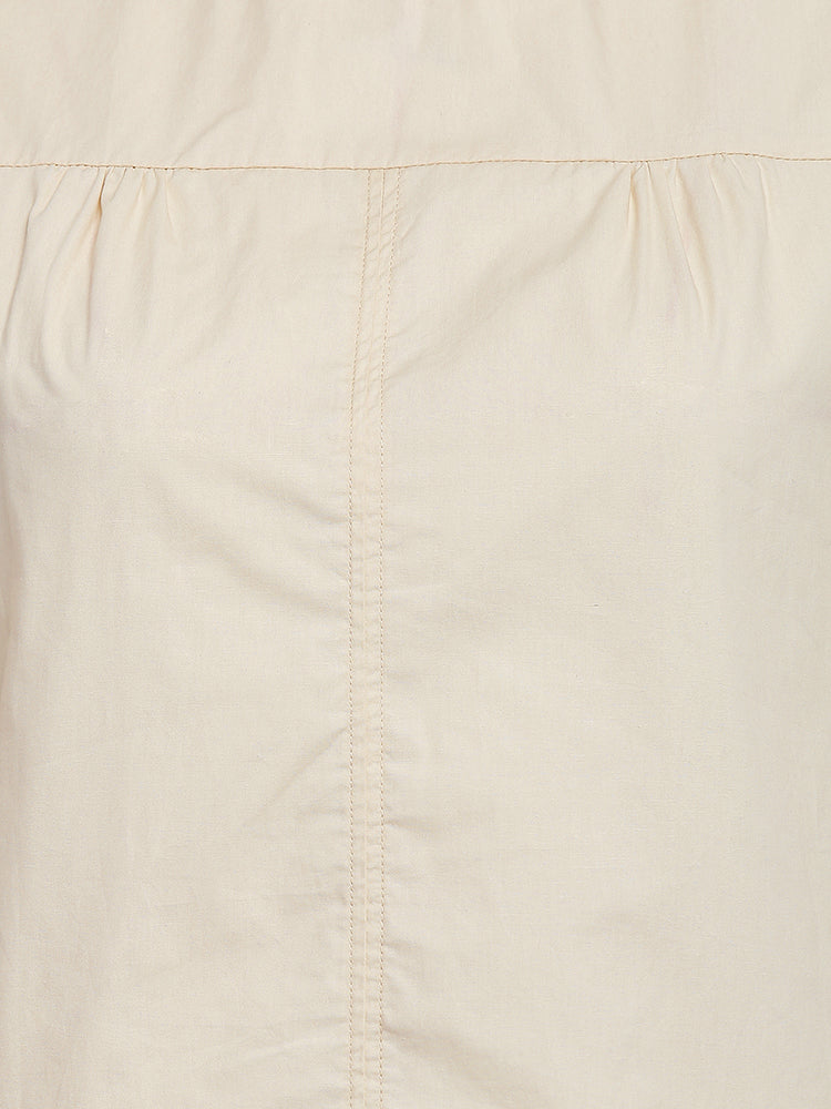 Ribbon Puff Sleeve Top