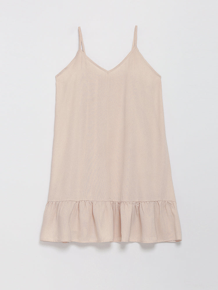 Tiered Hem Ruffle Cami Dress